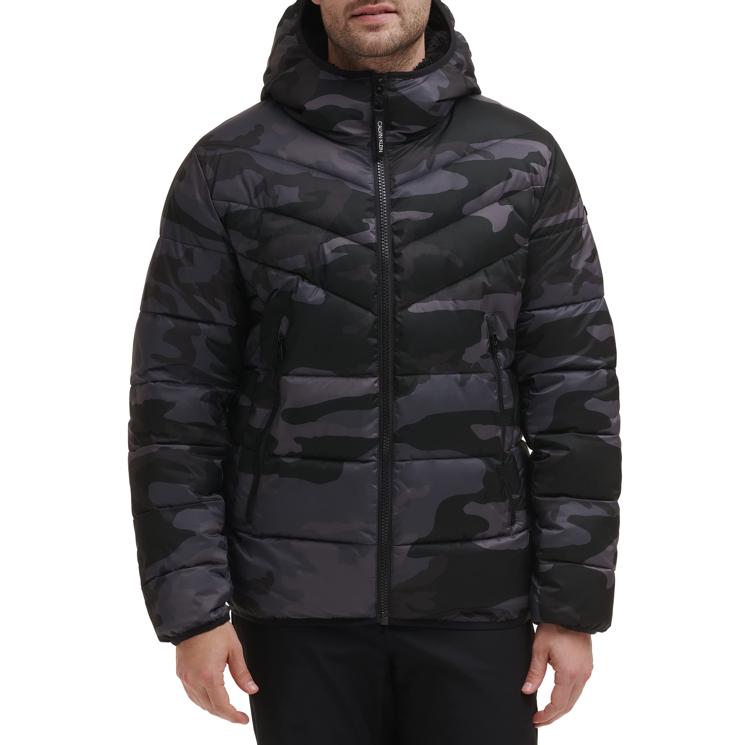 Calvin Klein Men's Snap Front Puffer Jacket